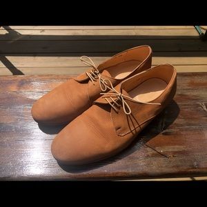 Dieppa Restrepo Oxfords, light brown leather sz 9